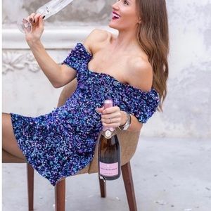 Zara Off-Shoulder Sequin Mini Dress